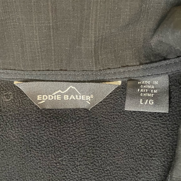 Eddie Bauer Men's Black Soft Shell Jacket Size Large - Picture 6 of 7